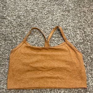 Aerie long sports tank. Gold in size XL
